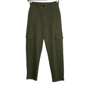 ARITZIA WILFRED FREE MODERN CARGO OLIVE GREEN BUTTON FLY PANTS SIZE‎ 6